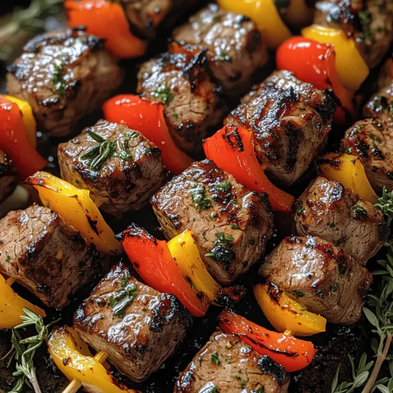 Flank steak skewers are a delightful and satisfying dish that brings the essence of outdoor grilling right to your table. This popular cut of meat is known for its rich flavor and tender texture when cooked correctly, making it a favorite for both casual cookouts and more elaborate dinner parties. The addition of savory herb butter elevates these skewers to an entirely new level, infusing each bite with a burst of flavor that is both aromatic and savory.