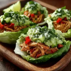 Creamy Avocado Chicken Salad Lettuce Cups Recipe
