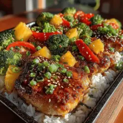 When it comes to comfort food that excites the palate, the Sweet Pineapple Teriyaki Chicken Bake stands out as a vibrant dish that encapsulates a delightful blend of flavors and textures. Rooted in the rich culinary traditions of Japanese cuisine, teriyaki has gained worldwide popularity, particularly for its ability to marry sweet and savory elements seamlessly. This recipe not only showcases the delicious fusion inherent in teriyaki dishes but also highlights the health benefits of its core ingredients, making it an excellent choice for families seeking a nutritious meal that does not compromise on taste.