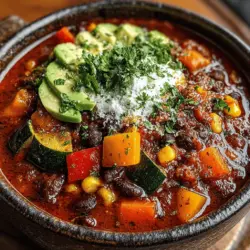 Fiery Veggie Chili: The Ultimate Comfort Food