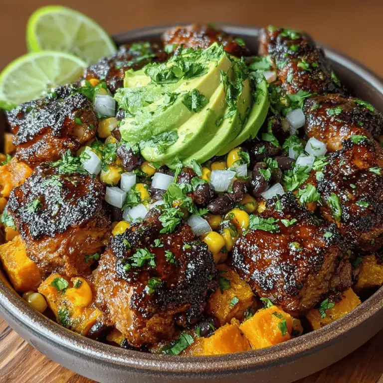 In the ever-evolving world of healthy eating, the BBQ Chicken Sweet Potato Bowls stand out as a vibrant and satisfying option that caters to a multitude of tastes and dietary preferences. This dish artfully combines tender chicken, sweet and savory roasted sweet potatoes, and an array of fresh toppings, creating a meal that is not only delicious but also packed with nutrition. Whether you're looking to fuel your body after a workout or simply enjoy a comforting family dinner, these bowls provide a perfect balance of protein, complex carbohydrates, and healthy fats.