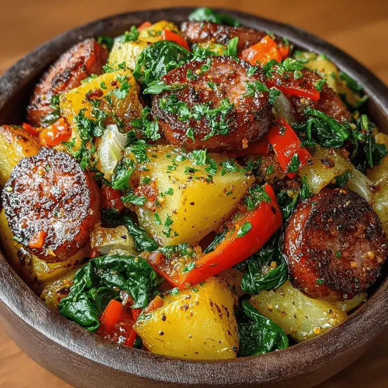The Hearty Crockpot Sausage and Veggie Hash is a delightful fusion of flavors that brings warmth and comfort to your dining table. Whether you're racing against the clock on a busy weeknight or enjoying a relaxed weekend brunch with family, this dish is the epitome of convenience and satisfaction. Combining rich, smoked sausage with a vibrant array of vegetables, all slow-cooked to perfection, this recipe not only saves you time but also guarantees a delicious, hearty meal that everyone will love. In this article, we will delve into the ingredients, preparation steps, and the nutritional benefits of this mouthwatering dish, making it an essential addition to your recipe collection.