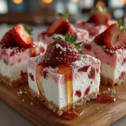 In an era where healthy snacking is becoming increasingly popular, the quest for delicious yet nutritious desserts continues to grow. As warmer months approach, the desire for refreshing treats intensifies, making it the perfect time to explore options that are both satisfying and wholesome. Enter the Frosty Strawberry Bliss Chia Yogurt Squares—an innovative dessert that combines the natural sweetness of strawberries with the creamy goodness of yogurt and the nutritional punch of chia seeds.