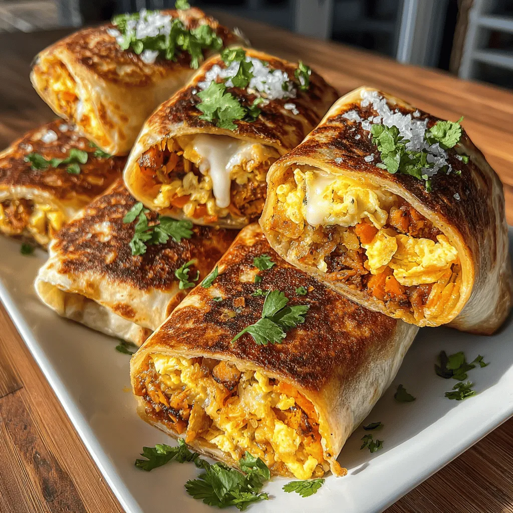 Sweet Potato Sunrise Burritos offer a delightful fusion of flavors and textures that make them a perfect option for breakfast, brunch, or any meal throughout the day. This recipe showcases the vibrant, earthy sweetness of roasted sweet potatoes, combined with protein-rich eggs, and an array of optional ingredients that can elevate the dish to new culinary heights. Not only are these burritos a feast for the taste buds, but they are also packed with nutrients, making them a smart choice for anyone looking to start their day on a healthy note.