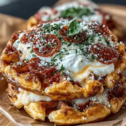 In the world of culinary creativity, mini waffle pizzas stand out as a delightful and innovative twist on traditional pizza. These bite-sized wonders combine the beloved flavors of pizza with the light, fluffy texture of waffles, making them a unique option for any meal or occasion. Whether you're planning a laid-back family dinner, hosting a movie night with friends, or looking for a crowd-pleasing appetizer for your next gathering, mini waffle pizzas are sure to impress. Their appeal lies not only in their fun and whimsical presentation but also in their incredible versatility. With a few simple ingredients, you can create a customizable meal that caters to various tastes and dietary preferences.