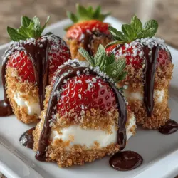 The magic of Strawberry Bliss Bites lies in their combination of flavors and textures. The juicy, vibrant strawberries serve as the perfect vessel for the rich and creamy filling, which is sweetened just right to enhance the natural flavor of the strawberries without overwhelming them. Each bite offers a delightful contrast between the soft, tangy cream cheese filling and the fresh, juicy fruit, creating a sensory experience that is hard to resist.