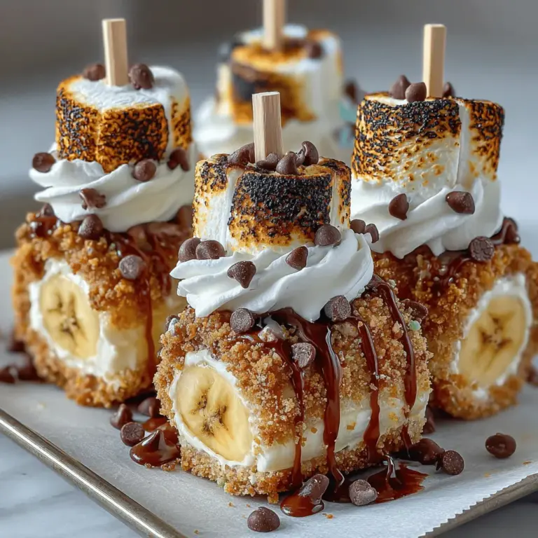 To create the perfect graham cracker crumb mixture for your Frozen Yogurt Banana S'mores Bites, start with high-quality graham crackers. You can use either traditional graham crackers or honey-flavored ones for an added touch of sweetness. For the best texture, it’s essential to achieve a fine crumb consistency without any large chunks.