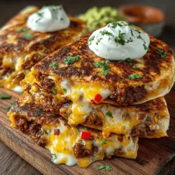 When it comes to tasty and satisfying dishes, Spicy Mini Chili Quesadillas stand out as a favorite among food enthusiasts. These bite-sized delights pack a punch with their combination of spicy chili, gooey cheese, and crispy tortillas, making them the perfect choice for gatherings, snacks, or even a quick meal on a busy day. Their versatility is one of their biggest draws; you can serve them as an appetizer at a party, a fun finger food for game day, or a comforting dish to enjoy at home.