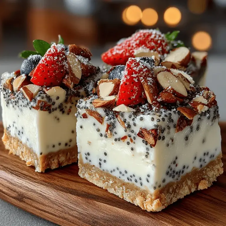 In the realm of desserts, frozen yogurt stands out as a delightful and healthier alternative to traditional ice cream. Its creamy texture and refreshing taste make it a favorite among those seeking a guilt-free indulgence. Today, we’ll explore a unique twist on this classic treat: Frozen Yogurt Almond Poppyseed Bars. These bars not only deliver a rich and nutty flavor but also pack a nutritional punch, making them an ideal choice for health-conscious dessert lovers.