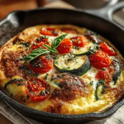 Frittatas are a culinary gem, celebrated for their versatility and nutritious profile. These Italian-style egg dishes can be enjoyed at any mealtime, making them a perfect option for breakfast, brunch, or even a light dinner. The Zucchini Tomato Cheddar Frittata stands out as a vibrant and flavorful choice, combining fresh vegetables and rich cheese for a satisfying meal that is both hearty and health-conscious.