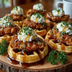 In recent years, mini chicken and waffle bites have soared in popularity, quickly becoming a favorite at parties, brunches, and casual gatherings. This delightful dish combines the crispy goodness of fried chicken with the sweet, fluffy texture of waffles, creating a unique culinary experience that pleases a wide range of palates. The appeal of chicken and waffles lies not only in the harmonious blend of savory and sweet flavors but also in its status as a beloved comfort food that evokes feelings of home and warmth.