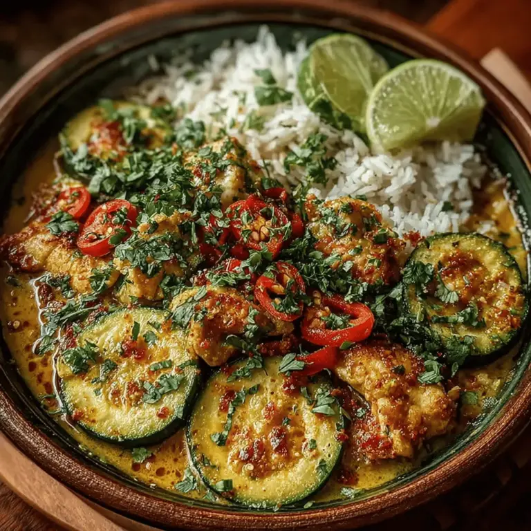 In the world of culinary exploration, few dishes manage to capture the essence of comfort and health quite like Zesty Zucchini Chicken Curry Bowls. This vibrant dish combines the robust flavors of curry with the lightness of zucchini and tender chicken, making it a quintessential option for anyone looking to enjoy a nutritious meal without sacrificing taste. As a perfect blend of spices and wholesome ingredients, this recipe appeals to both seasoned cooks and those new to the kitchen, offering an easy yet satisfying way to elevate weeknight dinners.