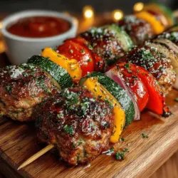 Zesty Zucchini Meatball Skewers: A Flavorful Culinary Adventure