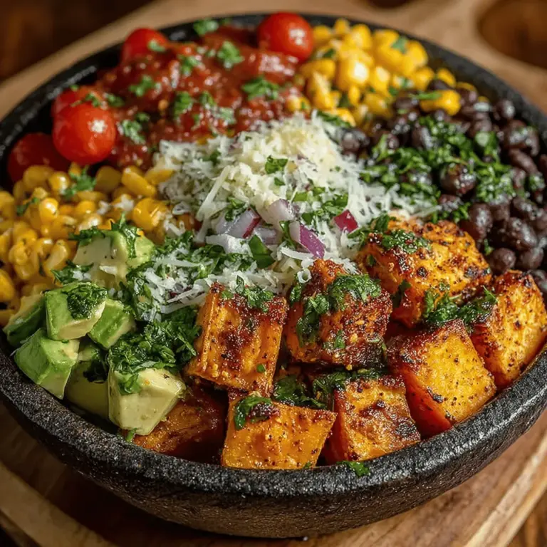 In recent years, burrito bowls have surged in popularity, becoming a staple in healthy eating routines across the globe. These customizable meals not only cater to individual tastes but also offer a delightful way to pack a variety of nutrients into a single dish. Among the myriad of options, the Fiery Sweet Potato Burrito Bowl stands out as a particularly vibrant and wholesome choice. This recipe brings together the natural sweetness of roasted sweet potatoes, the heartiness of black beans, and a medley of fresh toppings, creating a harmonious balance of flavors, textures, and colors that will invigorate your palate.