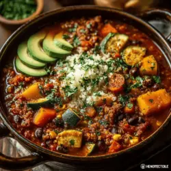 As the leaves transform and the air turns crisp, there’s nothing quite as comforting as a warm bowl of chili. Harvest Harmony Chili is a delightful vegetarian recipe that encapsulates the essence of the fall harvest, offering a perfect blend of flavors and nutrition. This hearty dish not only warms the soul but also serves as a nourishing meal that is bursting with vitamins and minerals. It celebrates the bounty of seasonal produce, showcasing a vibrant array of vegetables and protein-rich beans, making it an ideal choice for both family dinners and cozy gatherings.
