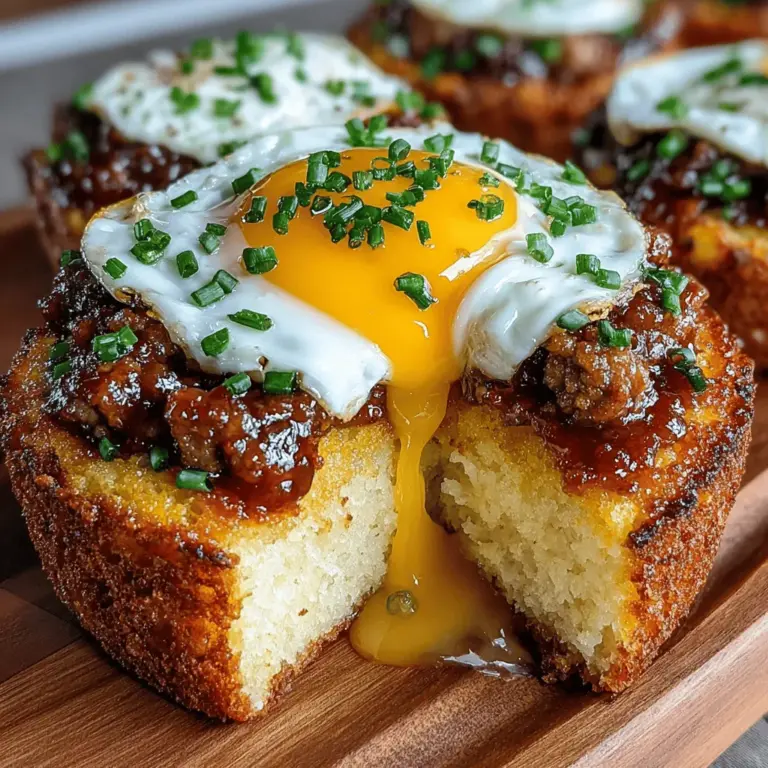 In recent years, the breakfast scene has experienced a delightful transformation, with more and more food enthusiasts seeking creative and satisfying options to kickstart their day. Gone are the days when a simple bowl of cereal or plain toast sufficed; today's breakfast lovers crave innovative dishes that are not only delicious but also visually appealing. Enter Mini Cornbread Breakfast Sandwiches, a culinary creation that beautifully marries the comforting flavors of cornbread with the convenience and fun of a sandwich. This dish is not just a meal; it's an experience, one that promises to awaken your taste buds with its unique blend of textures and tastes.