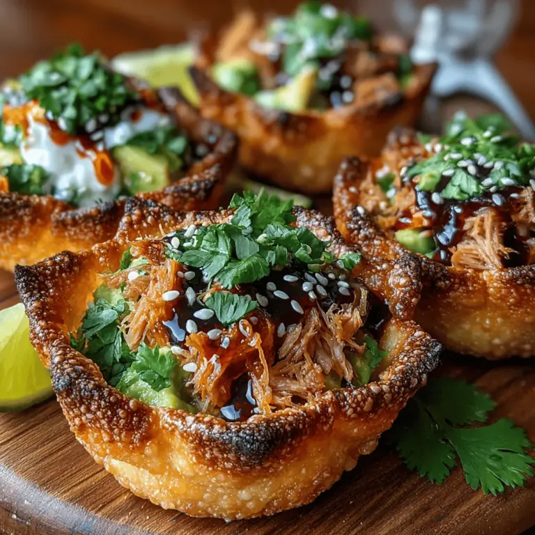 Creating the perfect wonton cup begins with the wrappers. These thin sheets of dough can be easily shaped into cups, providing the ideal vessel for your delicious tuna avocado filling. Here’s how to shape them effectively: