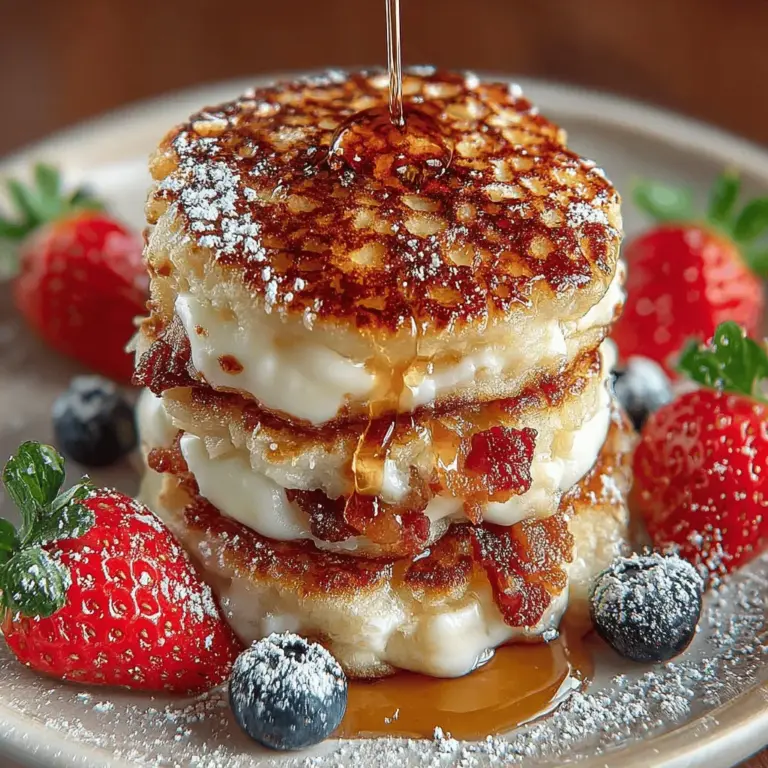 When it comes to breakfast, few dishes can compete with the charm and satisfaction of a well-crafted pancake. But what if you could elevate this classic staple into something even more delightful? Enter Mini Pancake Breakfast Sandwiches, a creative fusion of sweet and savory that promises to kick-start your day with a burst of flavor. These bite-sized creations feature fluffy mini pancakes layered with crispy bacon or sausage, gooey cheese, and a generous drizzle of maple syrup, all garnished with fresh fruit for an added touch of vibrancy. Whether you’re hosting a special brunch or simply looking to enhance your everyday breakfast routine, these sandwiches are sure to impress family and friends alike.