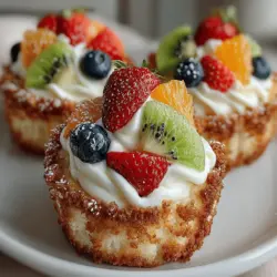 When making Fruity Delight Pizza Muffins, one of the essential steps is combining the dry and wet mixtures. It’s crucial to not overmix the batter to maintain the ideal muffin texture. Overmixing activates gluten in the flour, which can lead to dense and chewy muffins instead of light and fluffy ones. To achieve the best consistency, gently fold the dry ingredients into the wet mixture until just combined. A few lumps are perfectly acceptable; this signals that the batter is ready for the next step.