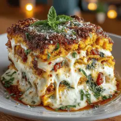 If you’re looking for a warm, hearty dish that embraces the flavors of fall while delivering nutrition and comfort, look no further than Butternut Bliss Spinach Lasagna. This unique twist on traditional lasagna combines the sweet, nutty flavor of roasted butternut squash with the vibrant, earthy notes of fresh spinach, creating a dish that’s both satisfying and wholesome. As the leaves turn and the air becomes crisp, this lasagna serves as an ideal centerpiece for family gatherings, cozy dinners, or meal prep for the week ahead.