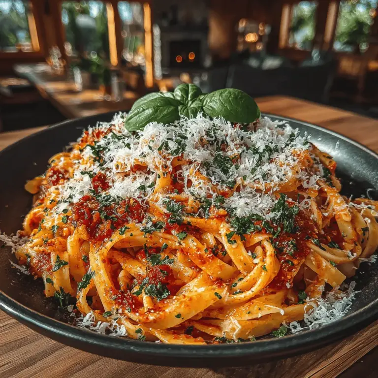 In the world of pasta recipes, few dishes can match the comforting and delicious experience provided by a creamy tomato basil pasta. Among these, the Creamy Tomato Basil Bliss Pasta stands out as a harmonious blend of rich flavors that can transform any meal into a delightful occasion. This recipe merges the lusciousness of crushed tomatoes with the smoothness of heavy cream and the freshness of basil, creating a dish that is both satisfying and easy to prepare. Whether you are looking for a quick weeknight dinner or aiming to impress guests at a dinner party, this pasta dish promises to deliver an unforgettable culinary experience.
