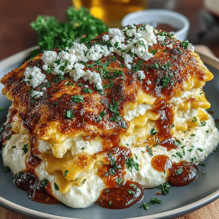 A well-prepared Four Cheese Baked Ravioli Casserole is not just about flavor; it's a feast for the eyes as well. The presentation is elevated by the distinct layers of ravioli, cheese, sauce, and herbs. As you slice into the casserole, you'll reveal vibrant layers that showcase the creamy ricotta, gooey mozzarella, sharp parmesan, and tangy goat cheese, all nestled between tender ravioli. This visually appealing arrangement not only excites the palate but also enhances the overall dining experience, making it a perfect centerpiece for family gatherings or dinner parties.