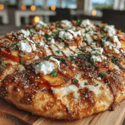 Peachy Summer Bliss Pizza is a delightful twist on traditional pizza, offering a unique flavor profile that balances sweetness with savory elements. The foundation of this pizza is a light and airy crust, which serves as the perfect canvas for a medley of toppings that highlight the freshness of the season. As the name suggests, peaches take center stage, delivering a burst of juicy sweetness that complements the savory notes of cheese and herbs. This pizza is not just a dish; it is an experience that captures the essence of summer, making it ideal for gatherings, picnics, or simply enjoying a quiet evening at home.