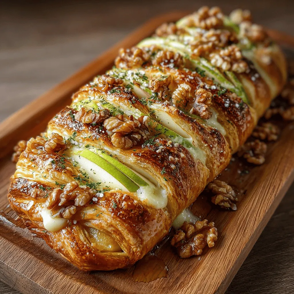 Incorporating nuts into your Apple Brie Puff Pastry Braids can elevate the dish both in flavor and texture. Nuts like walnuts, pecans, or almonds add a satisfying crunch and a boost of healthy fats, protein, and essential nutrients. Not only do they enhance the taste profile with their rich, nutty flavors, but they also provide a delightful contrast to the soft, gooey brie and tender apples. For this recipe, feel free to chop your preferred nuts coarsely and fold them into the apple mixture or sprinkle them on top before baking.