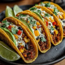 Zesty Vegetarian Black Bean and Quinoa Tacos