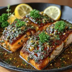 Skillet Salmon with Honey Mustard Glaze