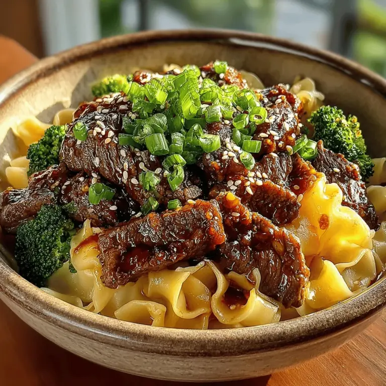 In the realm of quick and satisfying meals, few dishes can rival the classic combination of beef and broccoli, especially when paired with noodles. This Beef & Broccoli Noodle Harmony is a culinary delight that marries tender flank steak with vibrant broccoli and chewy wide rice noodles in a savory sauce, creating a dish that is as visually appealing as it is flavorful. The origins of this dish can be traced back to traditional Chinese cuisine, where stir-frying is a beloved cooking method that preserves the freshness of ingredients while delivering robust flavors. With its roots in both Asian and Western culinary traditions, this recipe has evolved to become a staple in many households, offering a comforting and nutritious option for busy weeknights.