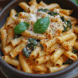 Creamy Tomato Basil Pasta with Spinach: A Culinary Delight