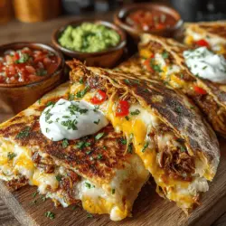 Easy Chicken Fajita Quesadilla