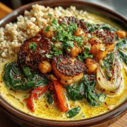 Chickpea & Spinach Harmony Bowl: A Nutrient-Packed Delight