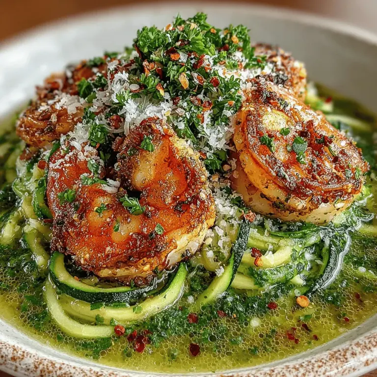 In today’s fast-paced world, finding nutritious and delicious meals that can be prepared quickly is essential, especially for those aiming to increase their vegetable intake. The Zesty Lemon Garlic Shrimp with Zucchini Noodles recipe stands out as an ideal option, marrying the succulent flavors of fresh shrimp with the crispness of zucchini noodles, all enveloped in a vibrant lemon-garlic sauce. This dish not only tantalizes the taste buds but also provides a wealth of nutritional benefits, making it a perfect choice for both weeknight dinners and special occasions.