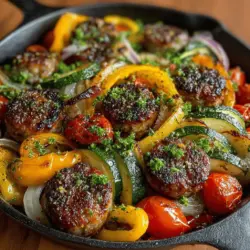 One-Pan Wonder: Sausage and Veggie Fiesta