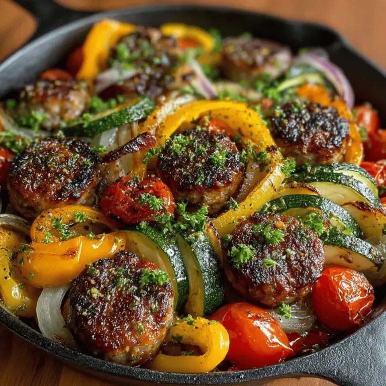 When it comes to weeknight dinners, the perfect recipe often balances flavor, nutrition, and convenience. Enter the "One-Pan Wonder: Sausage and Veggie Fiesta," a delightful dish that encapsulates all of these elements. This recipe not only brings a burst of vibrant colors to your table but also offers a medley of flavors that will excite your taste buds. The beauty of this dish lies in its simplicity—everything cooks together in a single pan, which means less cleanup and more time to enjoy your meal with family or friends.